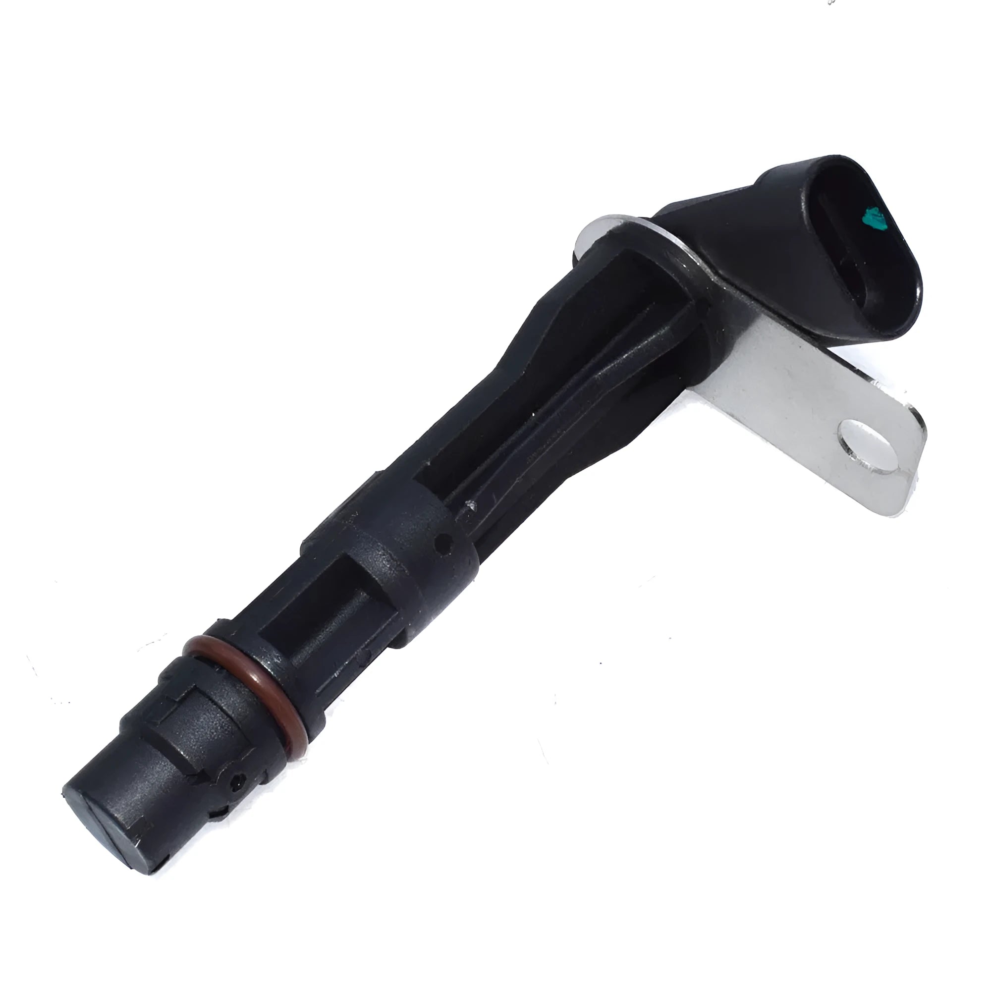 Black universal automotive sensor connector for General Motors vehicles with included car sensor.