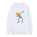 Women's printed crew neck long sleeve top in polyester cotton blend fabric for leisure wear