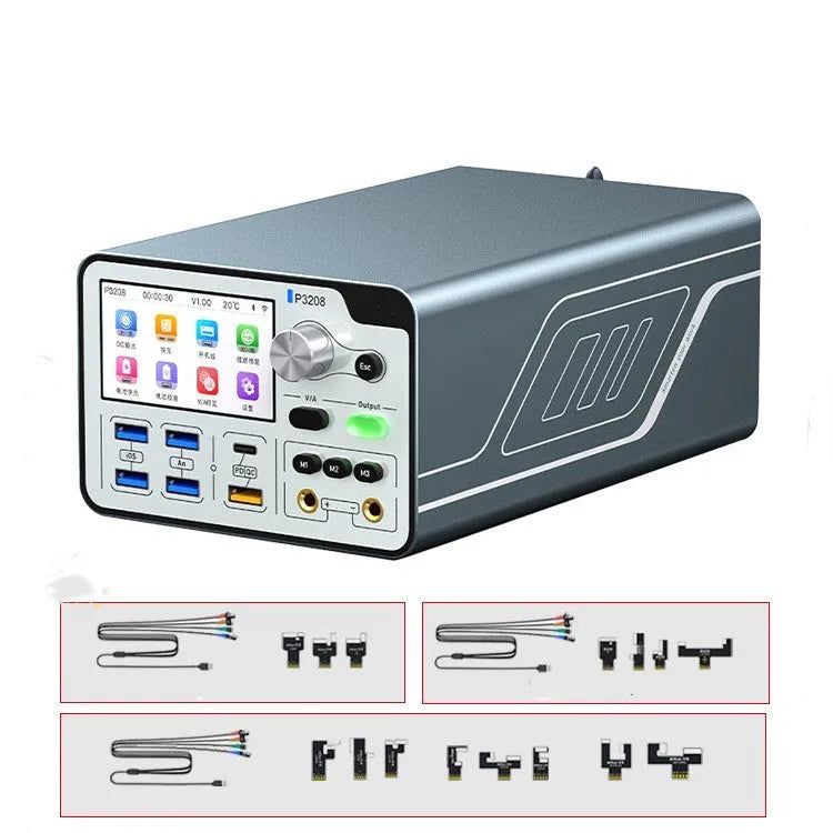 320W intelligent voltage regulator power meter with 3-inch display and connectivity ports