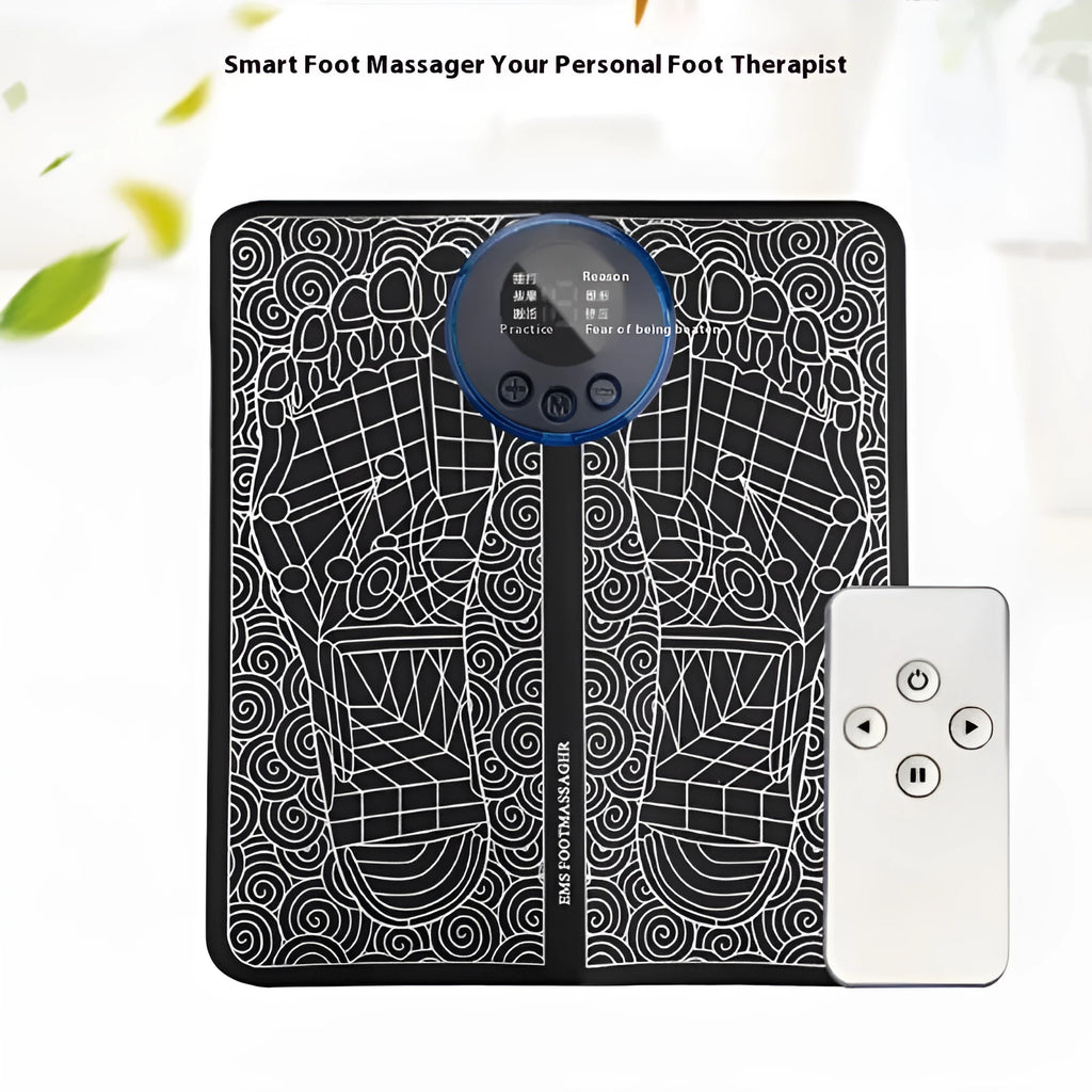 English style leather foot massage cushions with remote control and LCD display