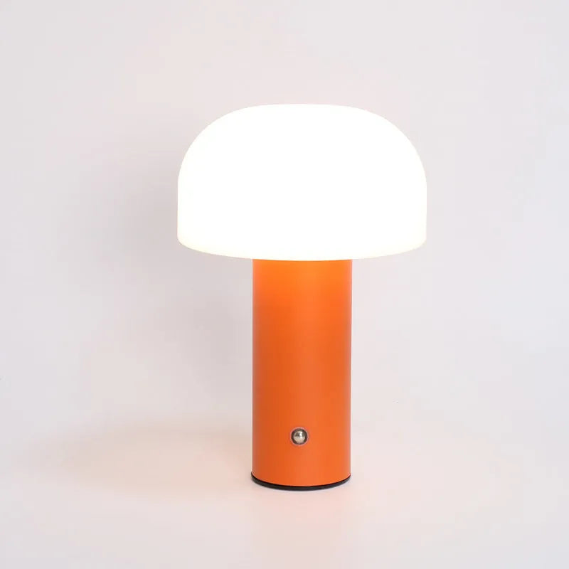 USB-powered colour-changing atmosphere table lamp in black, white, orange, or green style
