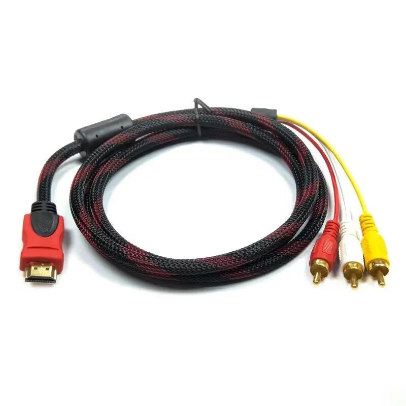 HDMI to AV15 conversion cable measuring 1.5 metres with alloy connectors