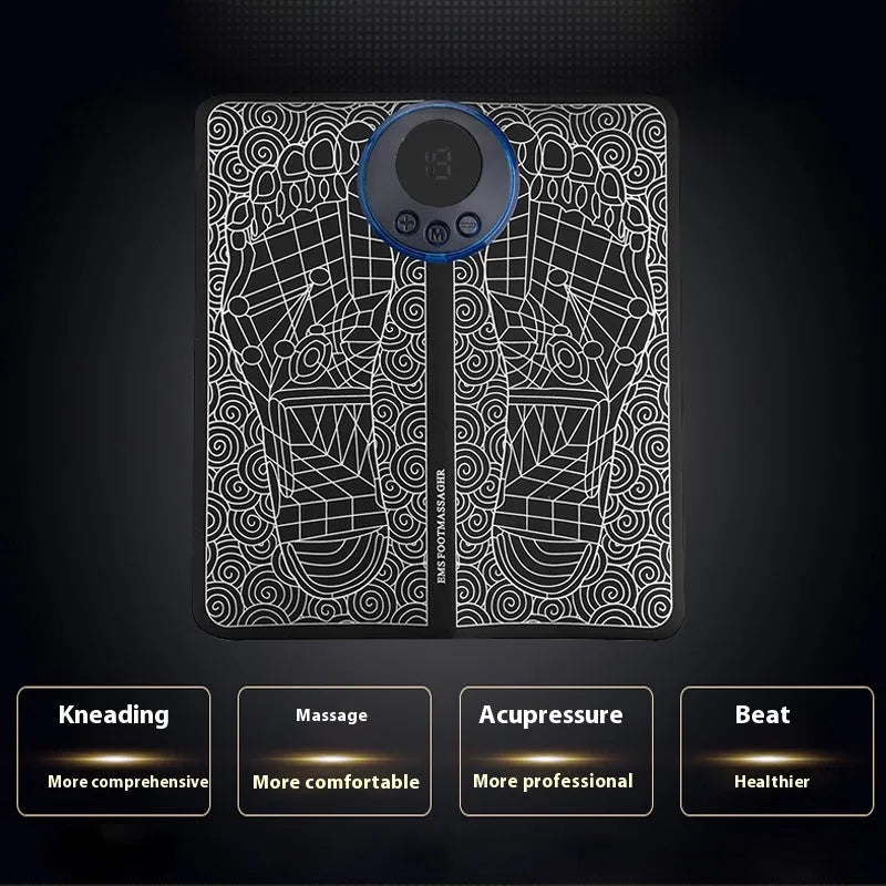 English style leather foot massage cushions with remote control and LCD display