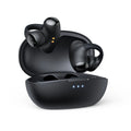 Black T306 wireless clip-on Bluetooth sports headset shown on a grey background.