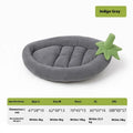 Removable washable pet mat for dogs and cats in brown, shown in a large size.