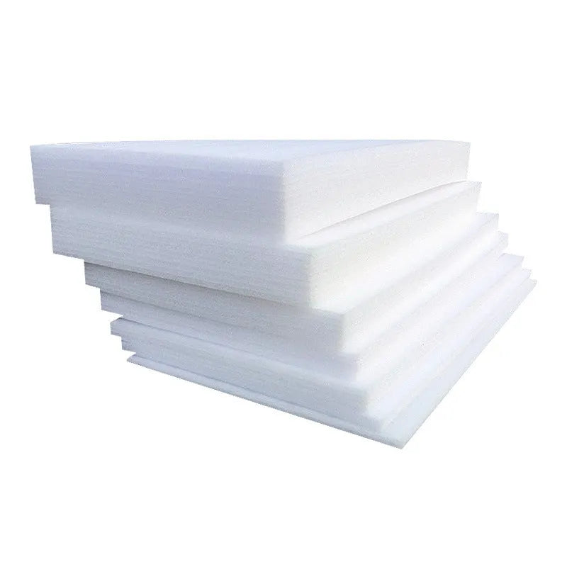 Large white rectangular EPE pearl cotton foam board showing its 200x100cm dimensions and 10mm thickness.