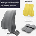 Office chair lumbar support pillow measuring 40x40x8cm in grey, navy blue, and pink colour options