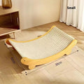 Sisal cat scratch board with pastoral design in large and small size options