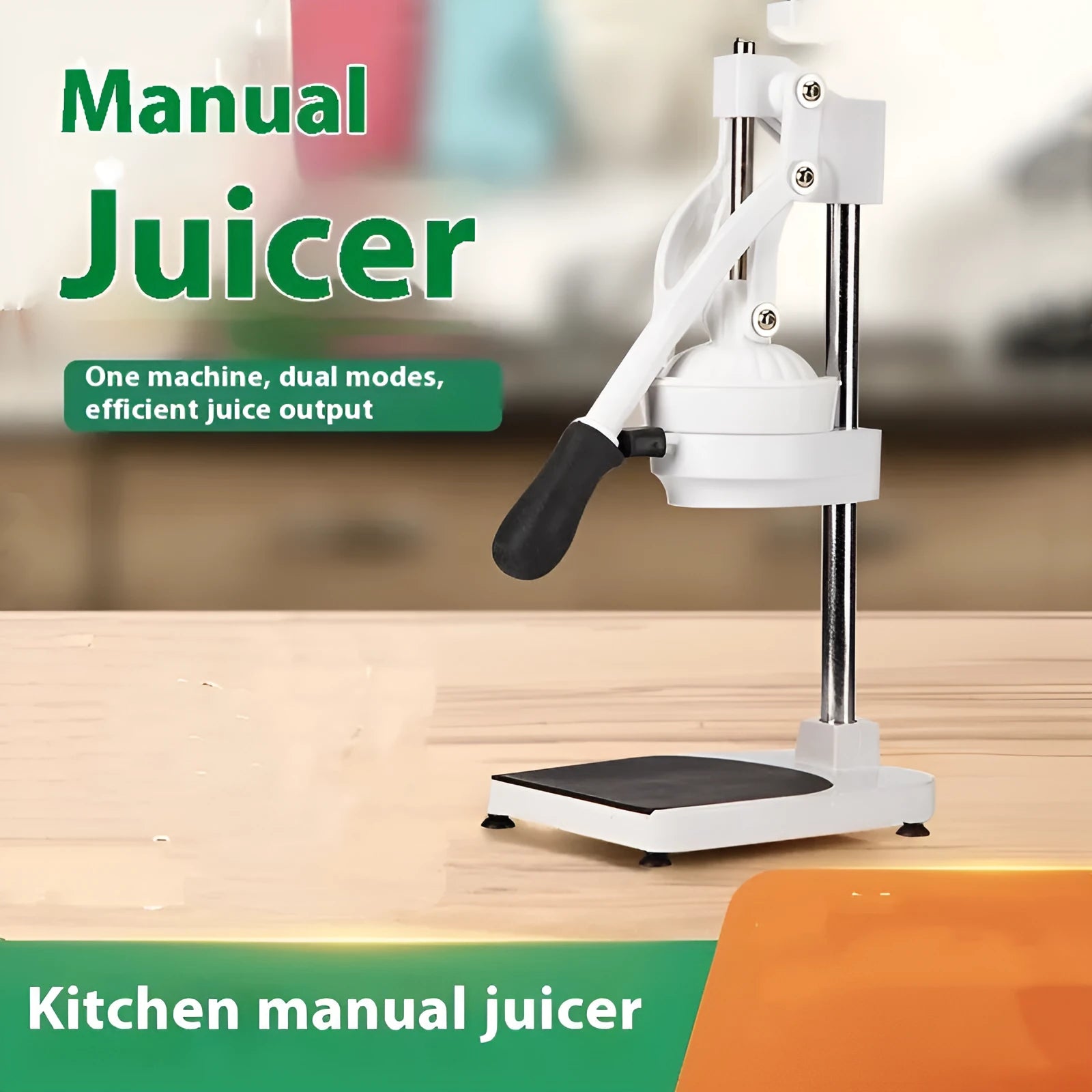 480cm tall manual orange juice juicer with stainless steel construction and quick disassembly feature