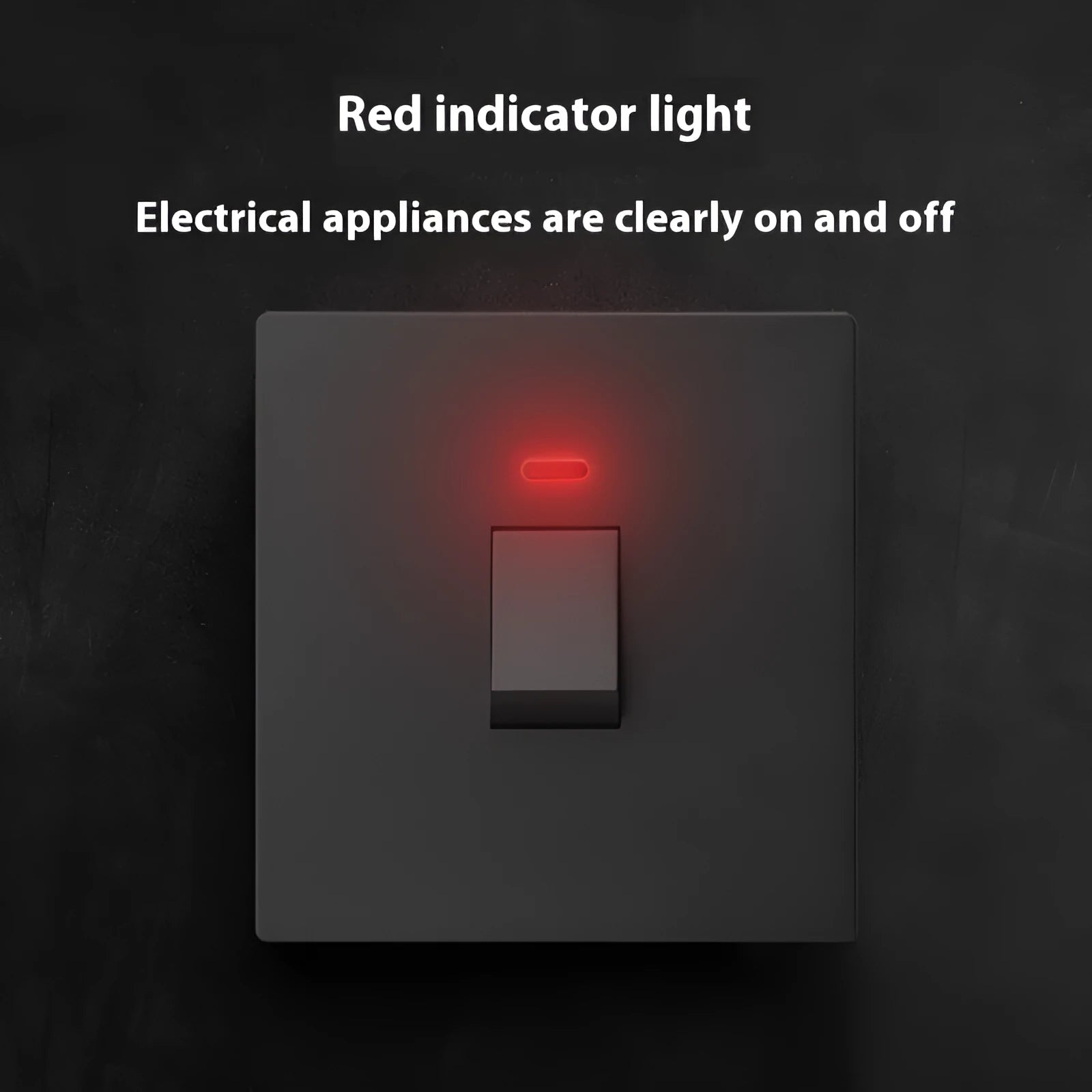 High-current double-break electrical switch with light panel indicator in gold, grey, or white finish.