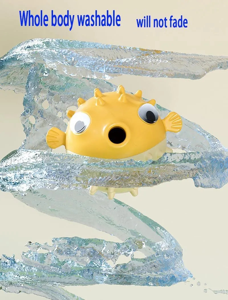 Fish-shaped TPR dog toy with treat dispensing function and bell sound for medium and large dogs