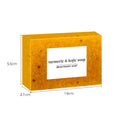 Turmeric Cleansing Mousse Facial Kit with ginger soap and cleansing pad components