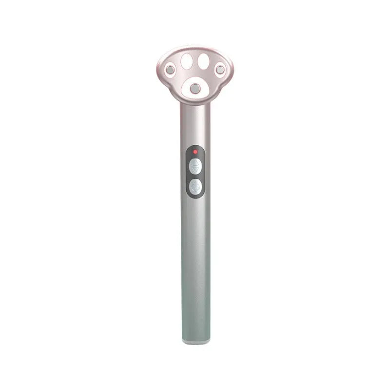 Gradient pink Cat's Paw micro-current eye massager with inductive therapeutical technology