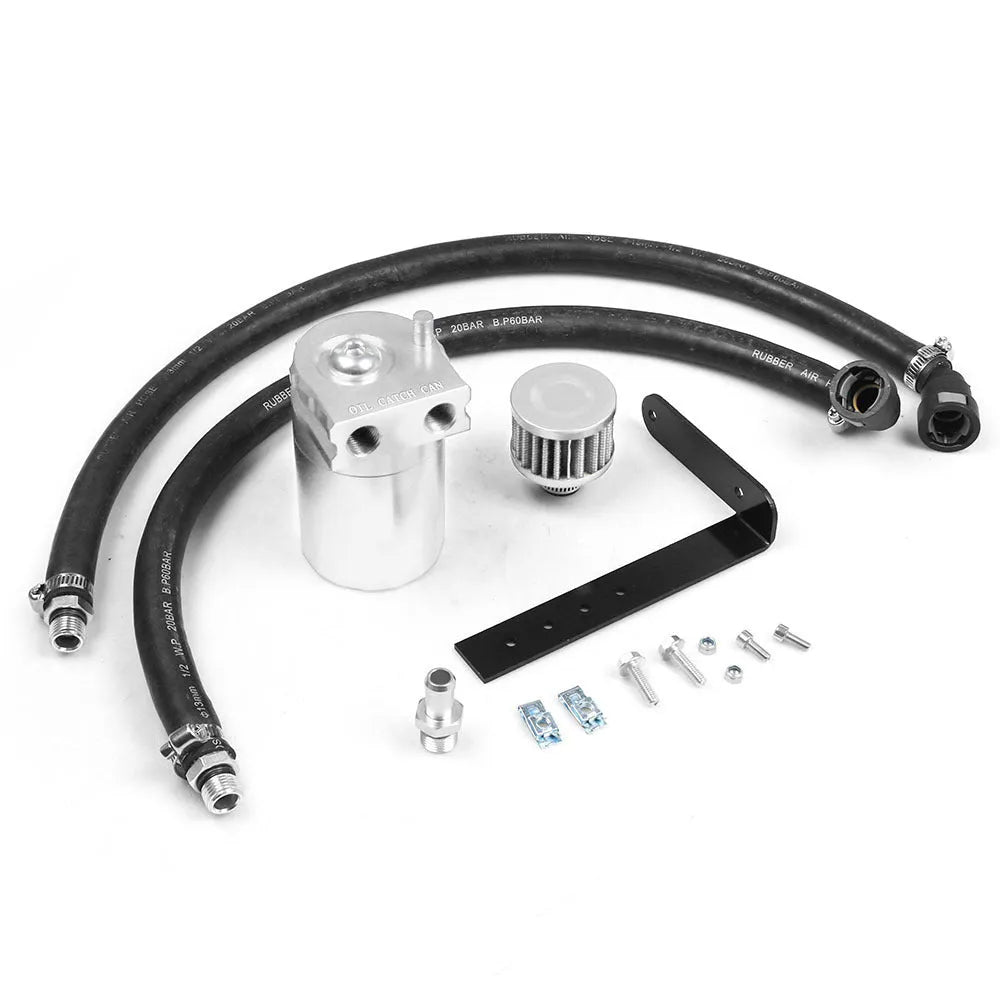 Aluminium alloy oil separator catch can for Ford Expedition in black, blue, red, or silver