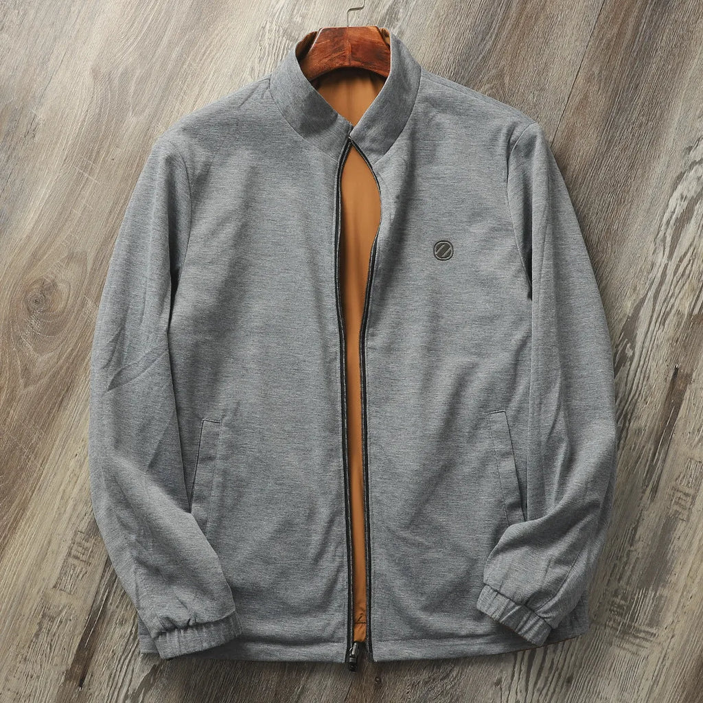 Men's stand collar business casual jacket in polyester available in multiple colours and sizes