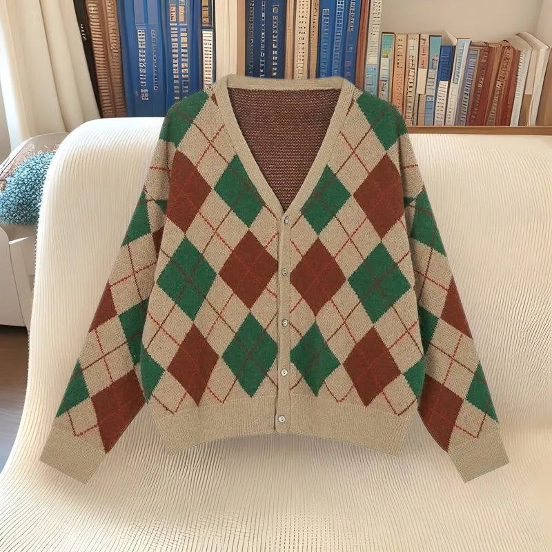 Casual knit cardigan in acrylic fabric available in multiple macaron colours including pink, green and khaki