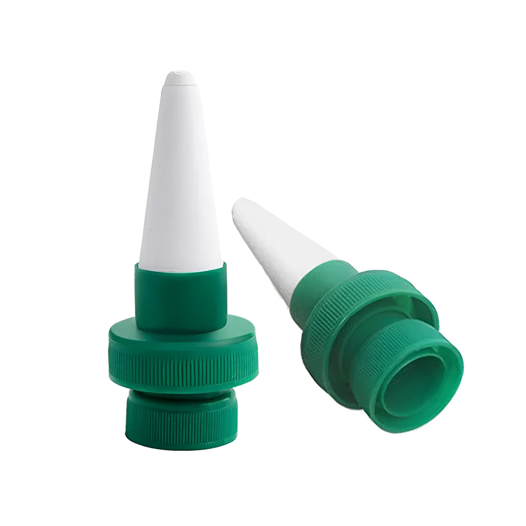 Green ceramic pot dripper for cola bottle irrigation with automatic water seepage function
