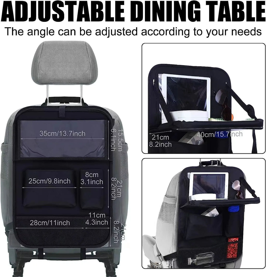 Black Oxford cloth car seat back buggy bag hanging organiser with 42x30cm dimensions