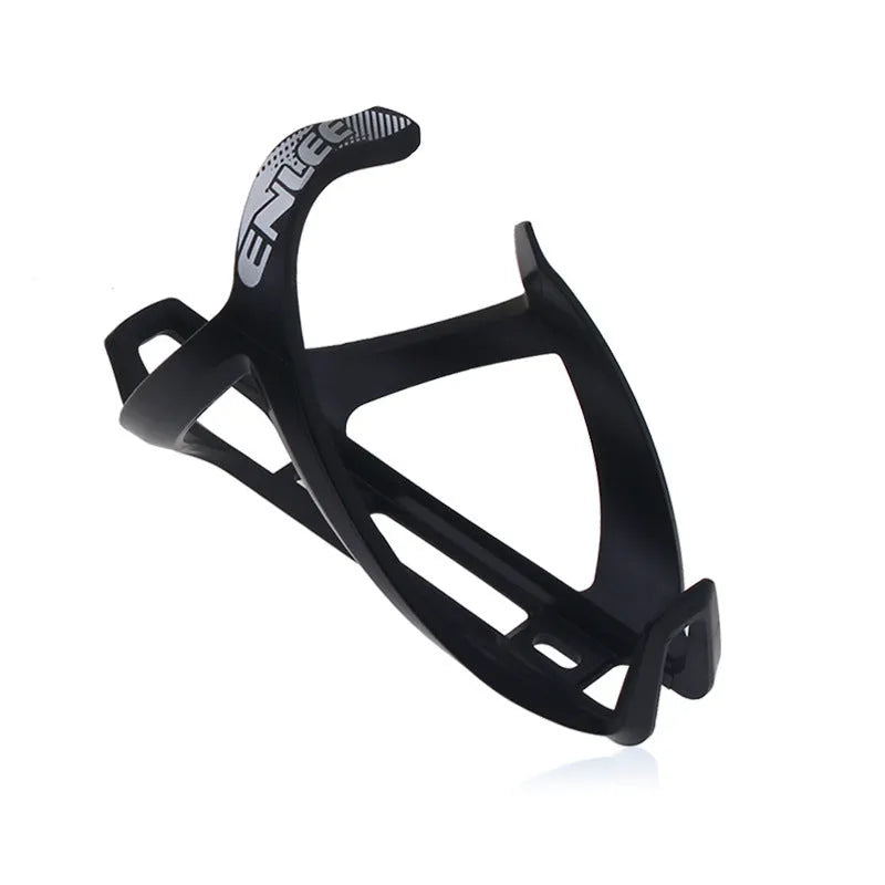 TPR plastic mountain bike water bottle cage in fluorescent yellow with PVC mounting fixtures