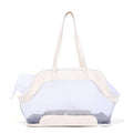 MOORPET leather cat carrier bag in a solid colour with medium-hardness sides.