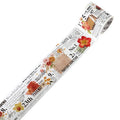 Roll of vintage-style floral watercolour decorative tape on a Japanese paper base.