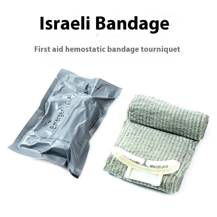 Portable hemostatic bandage set with tactical gauze tape in 10cm and 15cm sizes for outdoor training