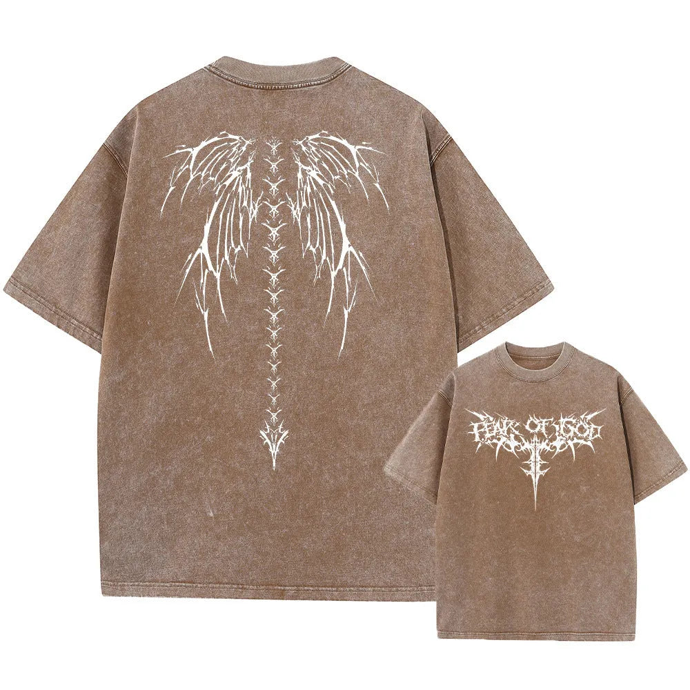 Men's oversized loose-fit cotton t-shirt with drop shoulders in a solid colour.