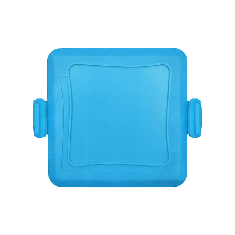 Red silicone baking tray with matching silicone gloves for oven safety