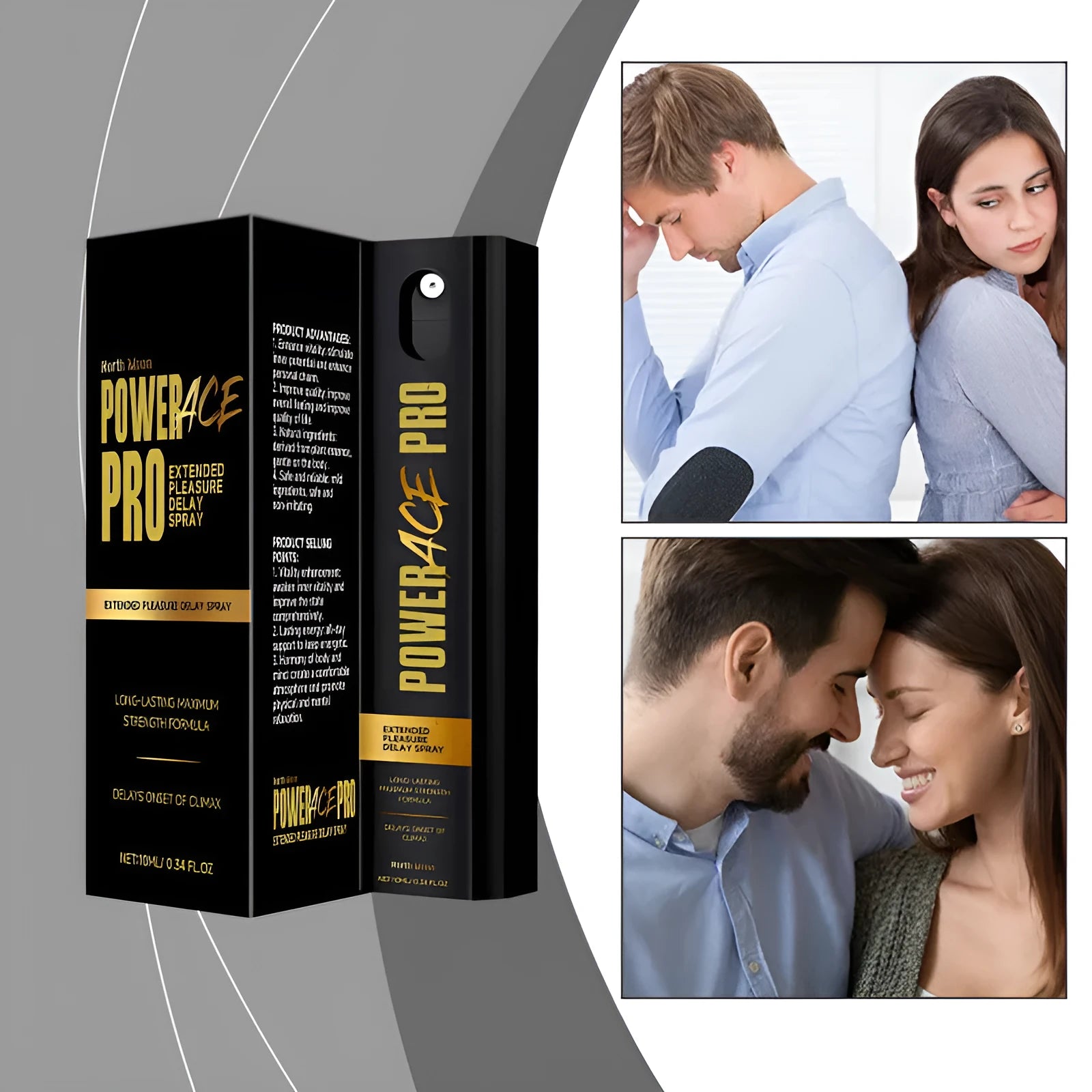 Men's 10ml body moisturising spray bottle with botanical extracts for external care