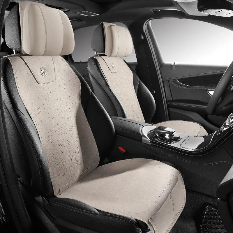 Ultra thin tailored leather car seat cover with gradient hole pattern in six colour options