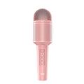 Wireless Bluetooth karaoke microphone in pink, blue, and green colours with USB connectivity