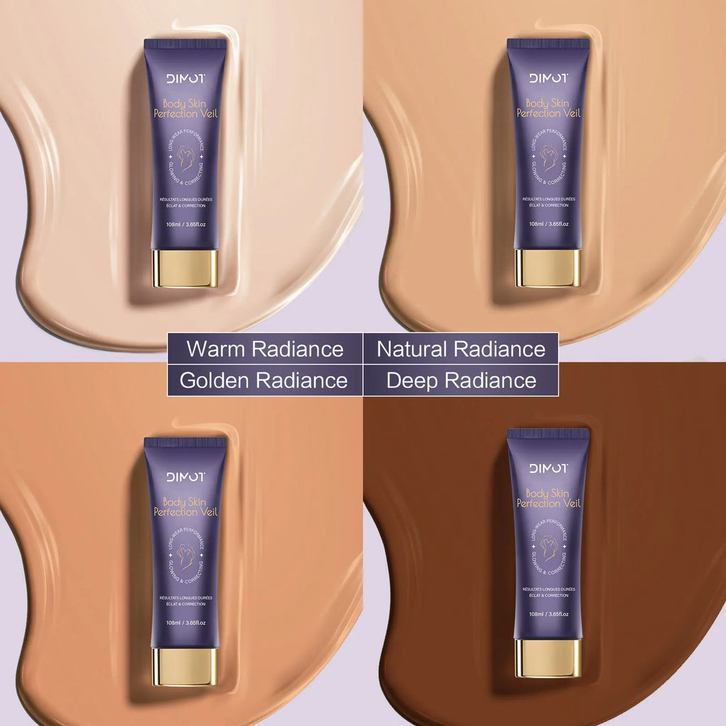 108ml tube of waterproof body concealer cream with brush for covering tattoos and birthmarks