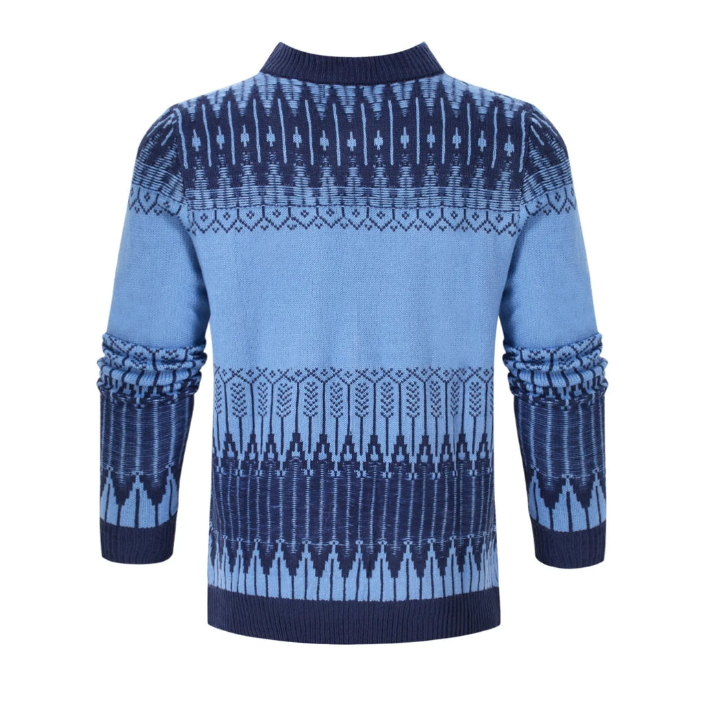 Men's knitted pullover sweater in various styles and sizes for autumn and winter wear