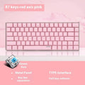 82-key mechanical keyboard with white backlight illumination and metal construction