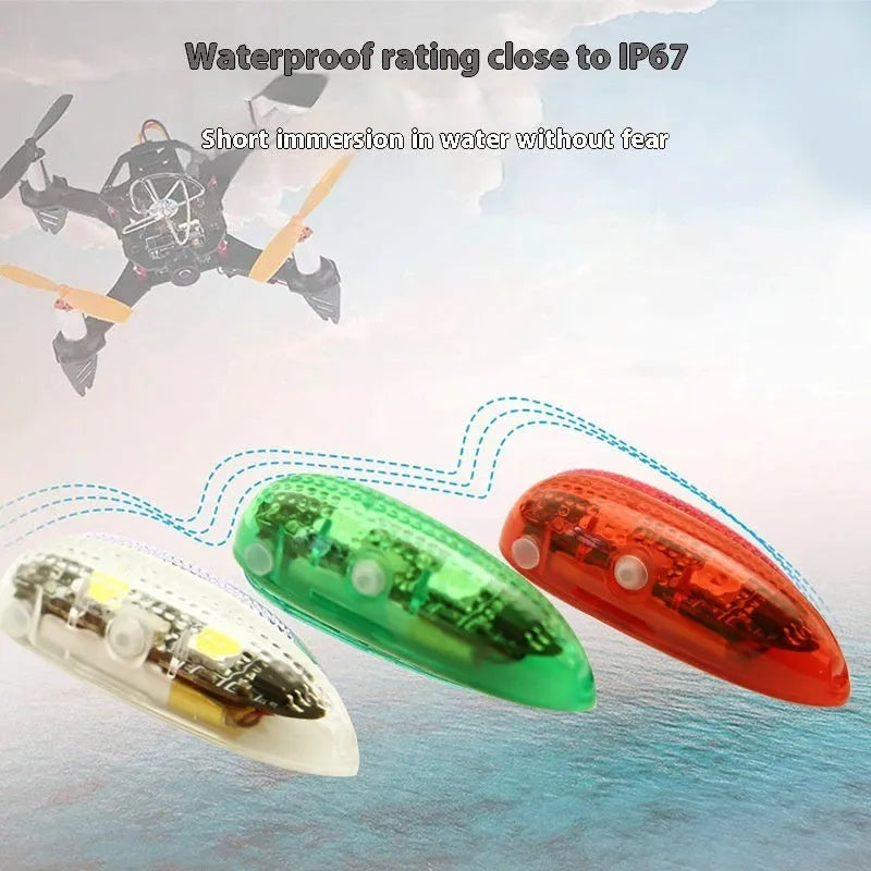 V3 wireless charging waterproof navigation lights for scale car, ship and aircraft models
