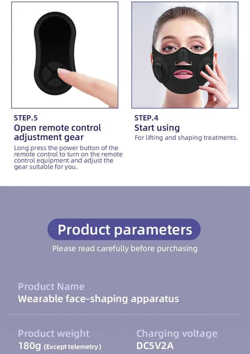 Black LED photon light therapy facial mask beauty device on a white background.