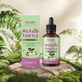 60ml bottle of dog milk thistle and turmeric extract nutrient solution for canine health.