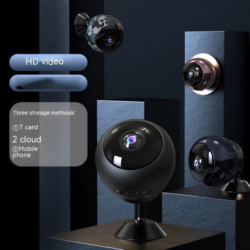 1080p wireless WiFi surveillance camera with ABS plastic housing and 3.6° lens