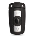 BMW CAS3 semi-intelligent remote car key fob with three blank copper keys.