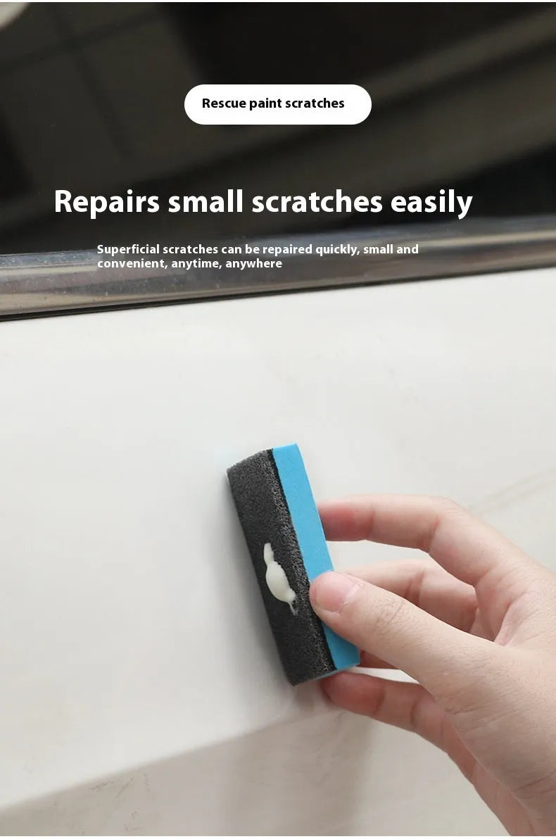 Car repair wax kit containing scratch removal grinding A wax, brightening B wax, and frosted sponge mop