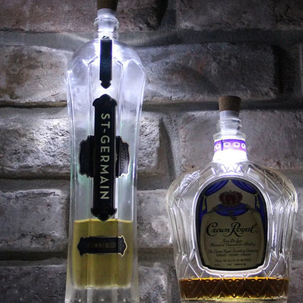 White plastic rechargeable LED bottle cap cork light for decoration