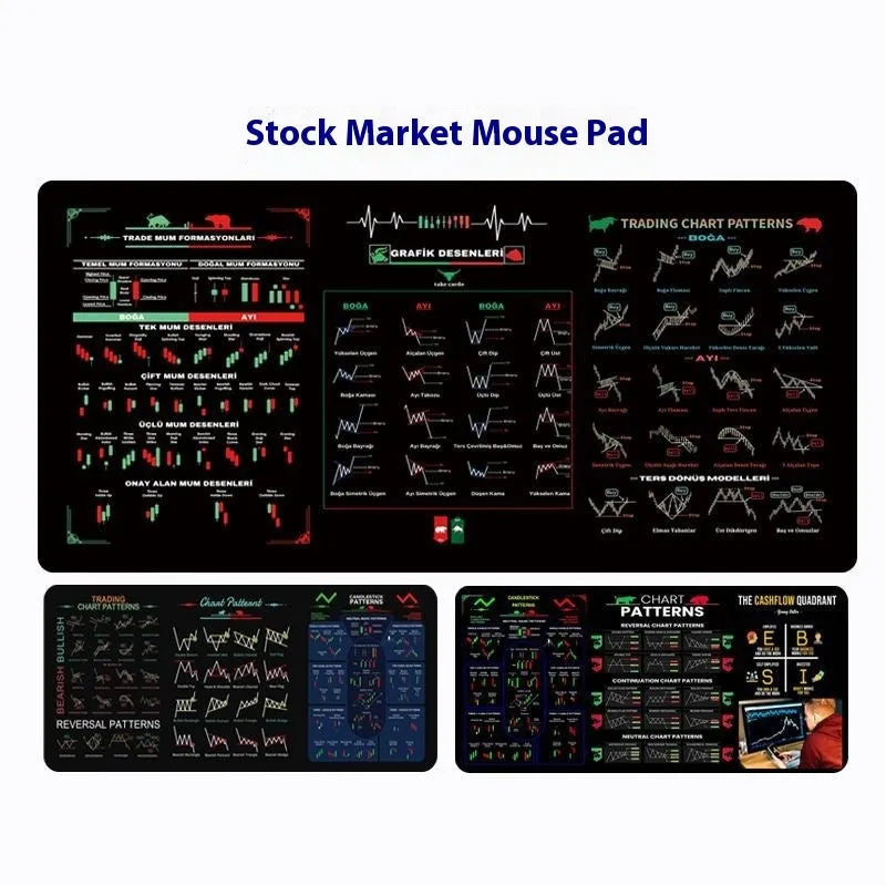 Black rubber desk mat serving as a combined calculator and mouse pad on a wooden table.