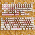 Meow Meow Team 141-key plastic key cap set with five-sided sublimation design for mechanical keyboards.