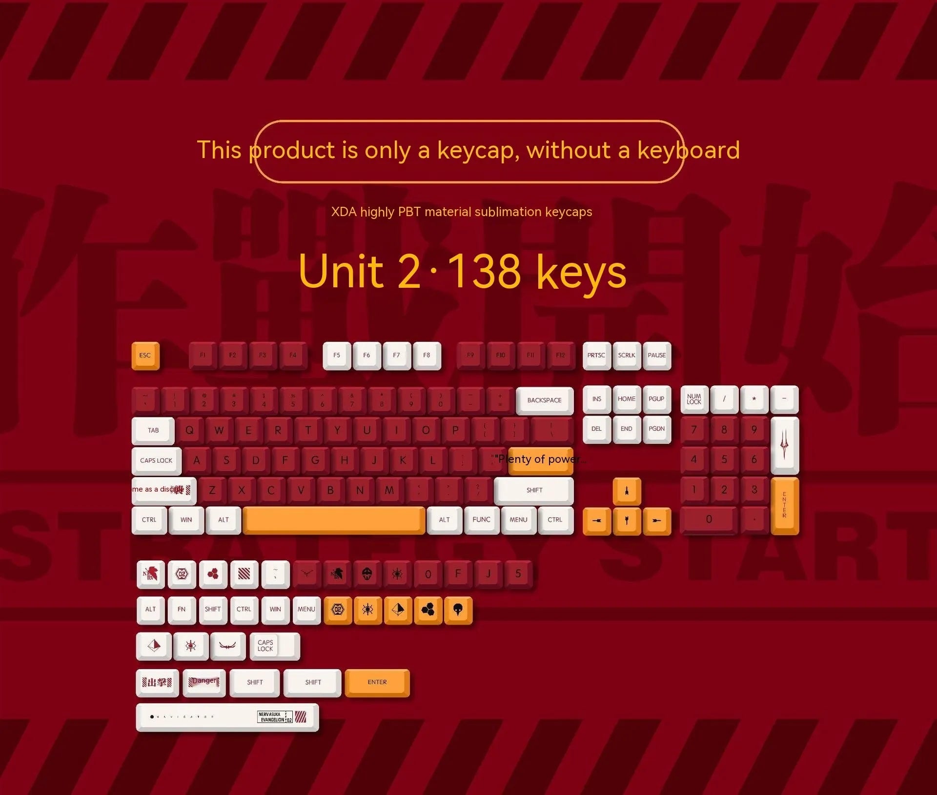 138 PBT sublimation key caps for mechanical keyboards in matching boy and girl colour designs