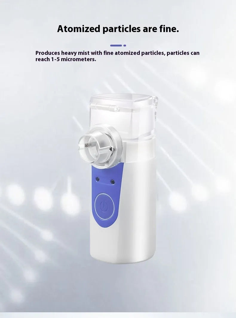 Columnar plastic USB handheld nebuliser with single mist outlet