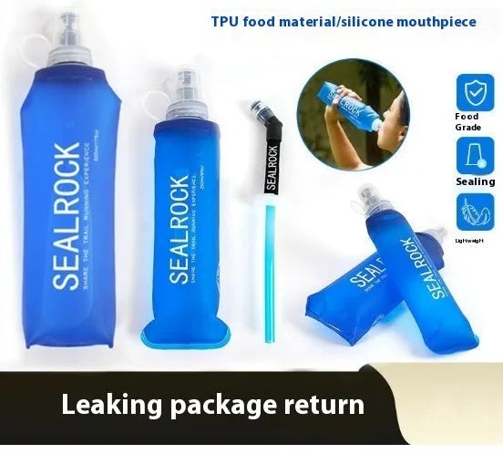 Portable plastic drinking straw with suction tube for mountain climbing and biking outdoor activities