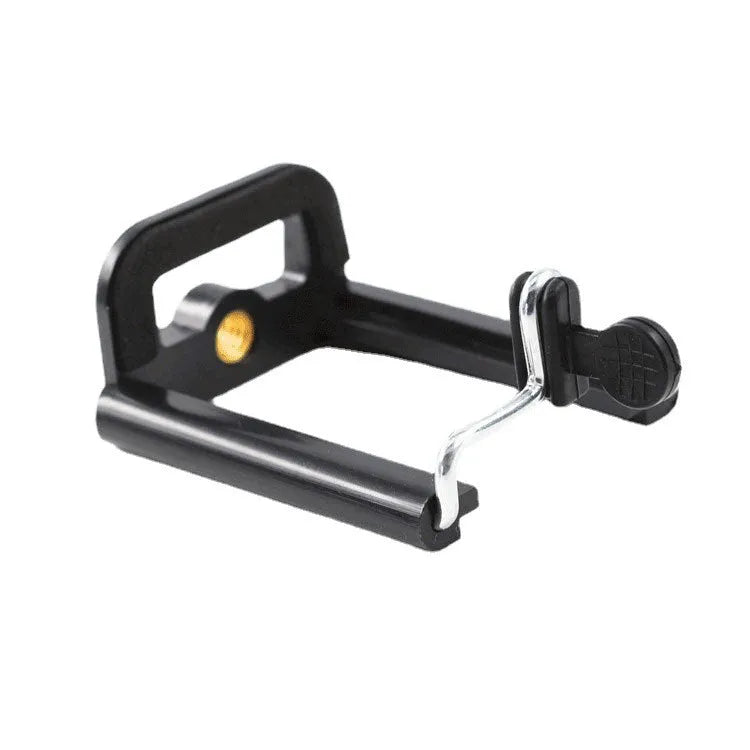 Black plastic U-shaped clip car phone holder for vent mounting