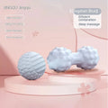 6cm diameter TPR foot massage ball in blue, green, pink, or purple for fitness and reflexology.