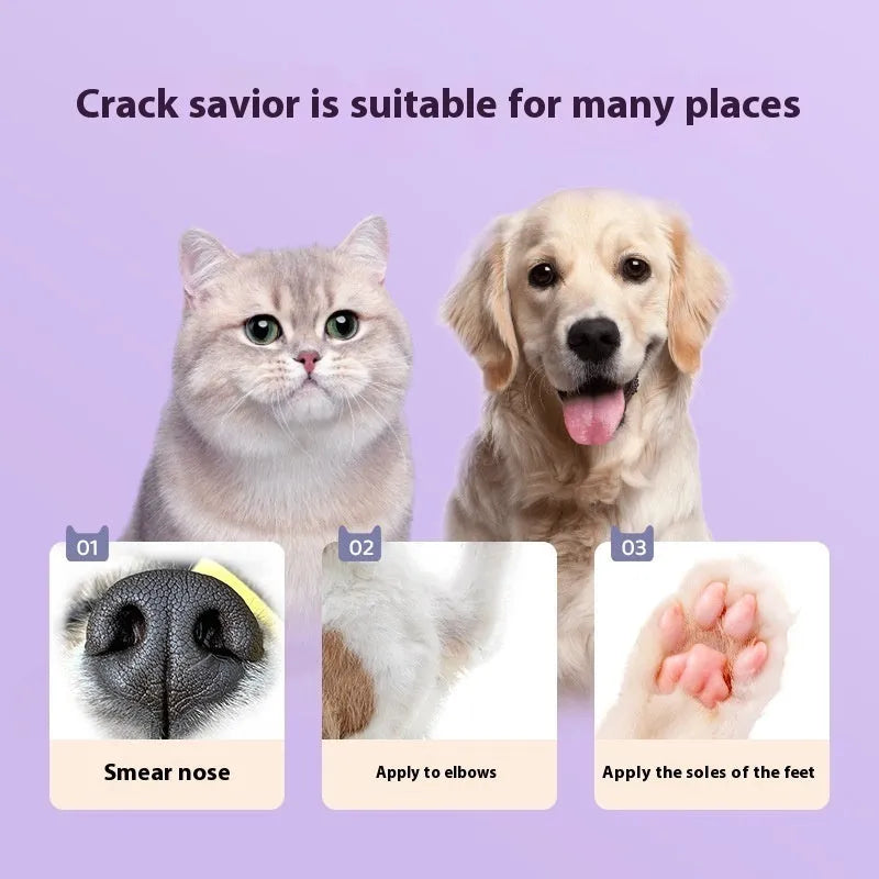 40g pet foot care cream tube with Brazil palm wax for cat and dog paw moisturising